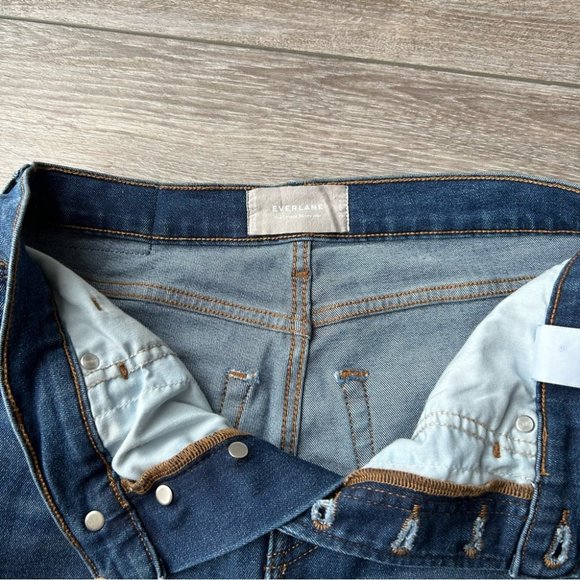 Everlane The Vintage Skinny Ankle Jeans Button Fly Raw Hem - Picture 7 of 16